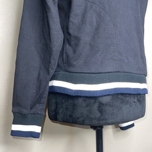 J Crew Half Zip Sport Stripe Jacket size Small - Picture 6 of 13